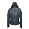 Women Leather Hoodies