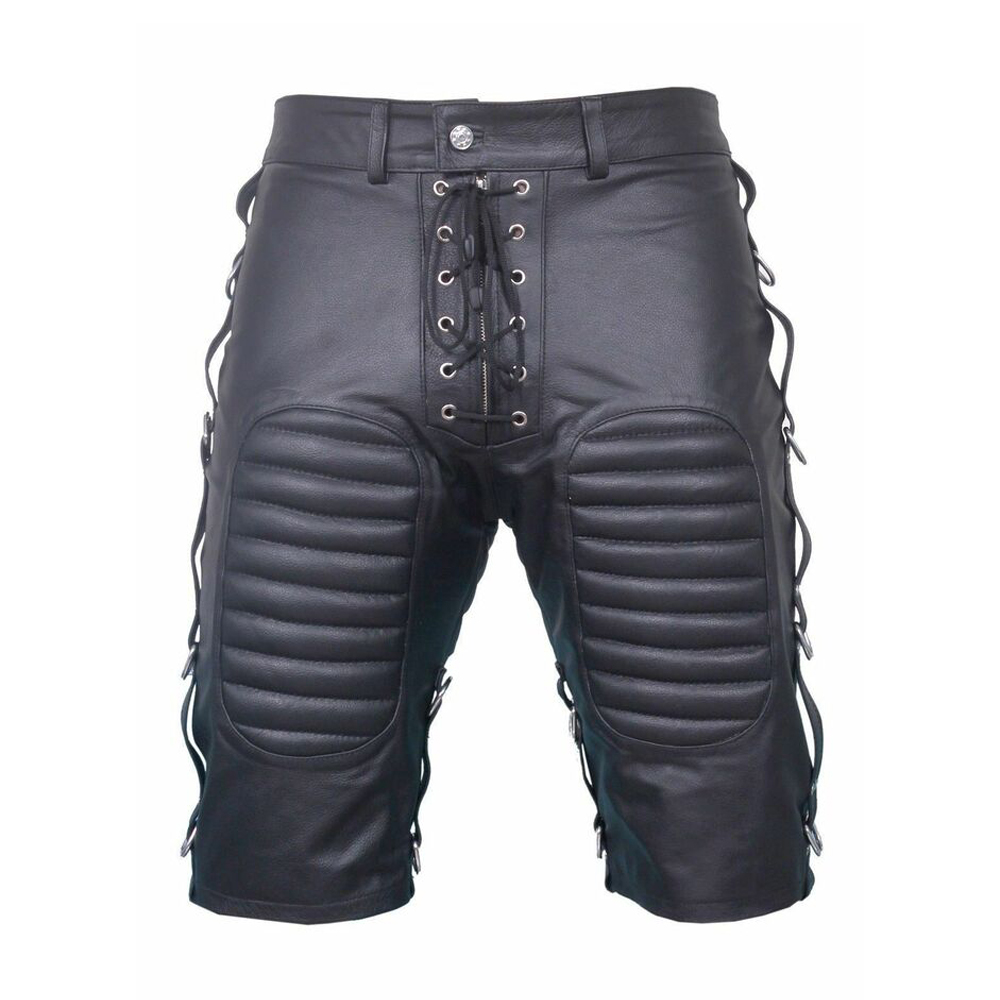 Men Leather Shorts