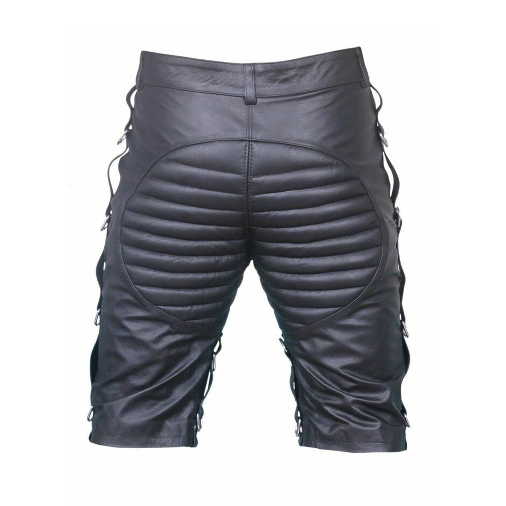 Men Leather Shorts